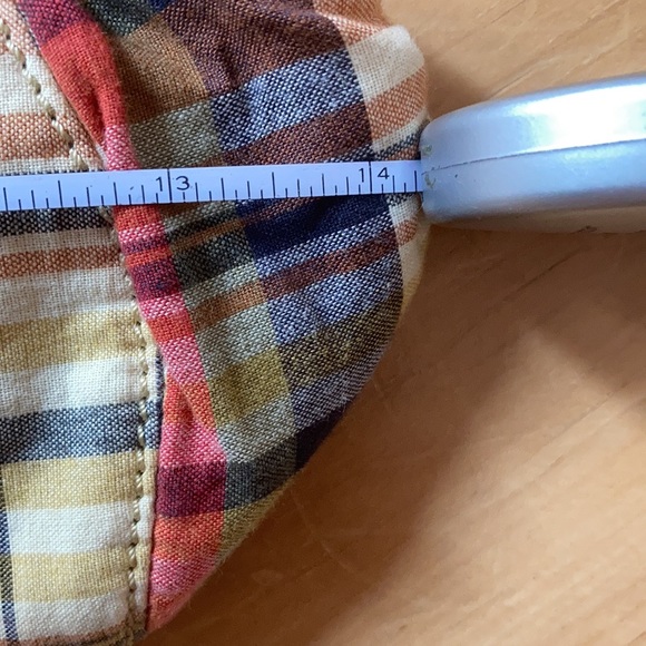 J Crew plaid and wood hand bag - Picture 8 of 10